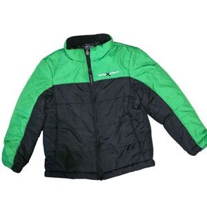 ZeroXposur Kids Puffer Jacket in Green and Black